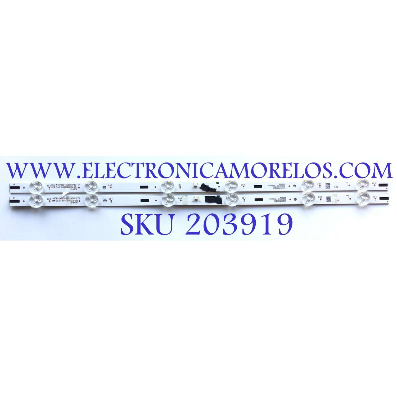 KIT DE LEDS PARA TV WENSTINHOUSE ( 2 PZ ) / NUMER DE PARTE JL.D24061235-032AS-M_V01 / FZD-03E38124HN / 1110-4000411 / 230101011530 / 20200713 / A16G530 / MODELO WD24HJ1100